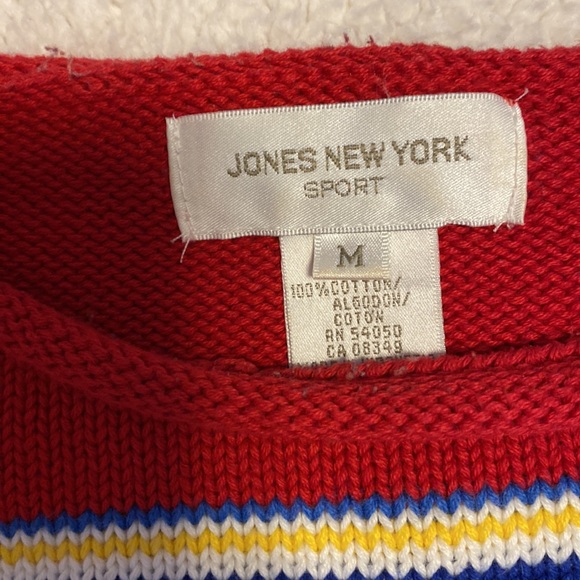 Jones New York Sport vintage 100% cotton sweater size M women’s - Picture 3 of 7